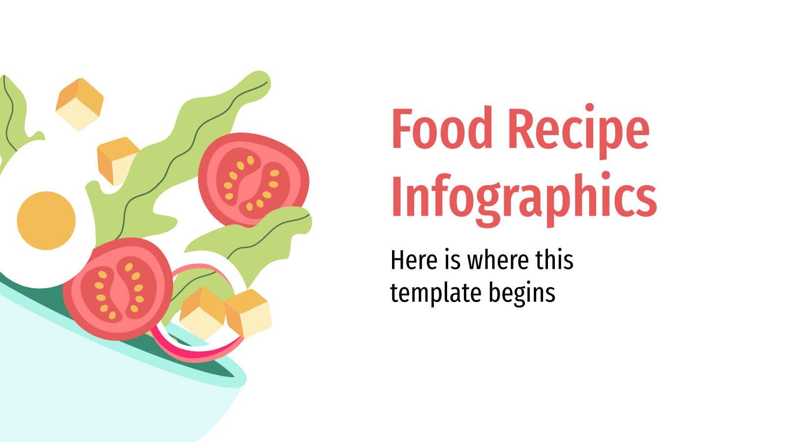 食品配方信息图PowerPoint模板